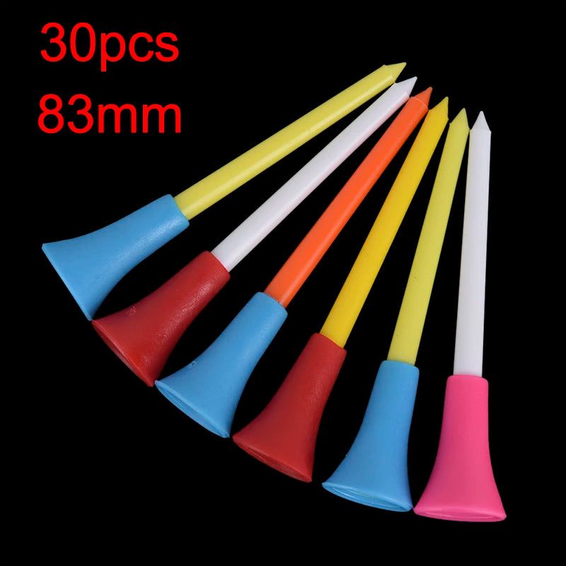 30PC 83mm Multi Color Plastic Golf Tees