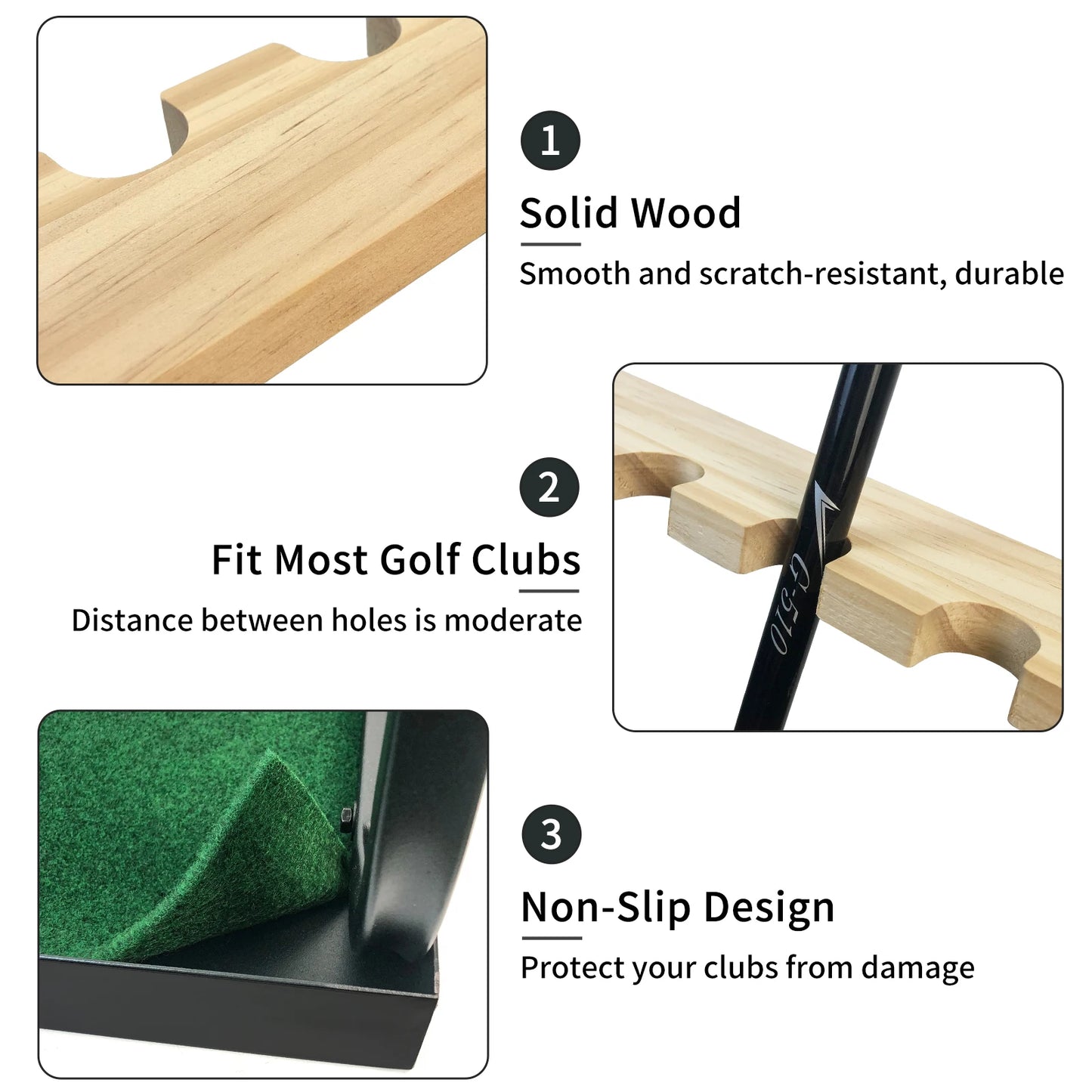 Wooden Golf Club Rack