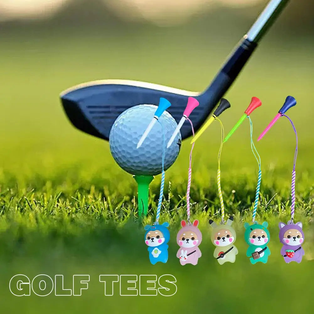 Golf Rubber Tees With Flashing Light