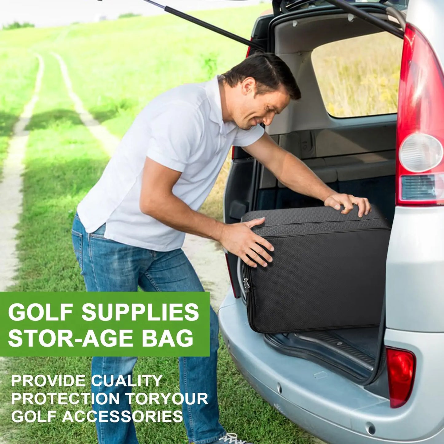 2 Layers Golf Trunk Organizer