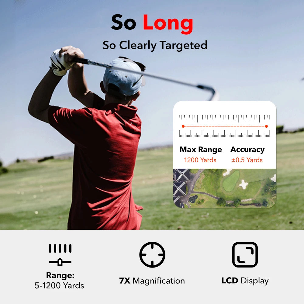 REDTIGER Golf Rangefinder with Slope 1000M