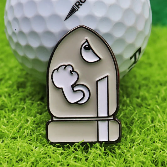 Golf Ball Marker Hat Clip cartoon Cannonball