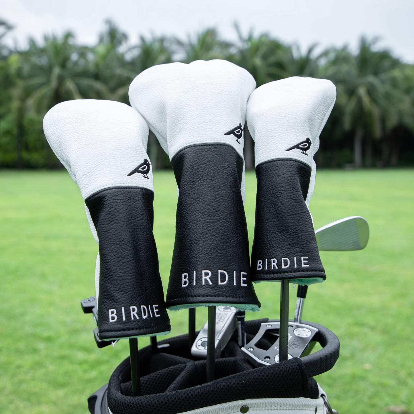Premium Leather Birdie Golf Head Cover