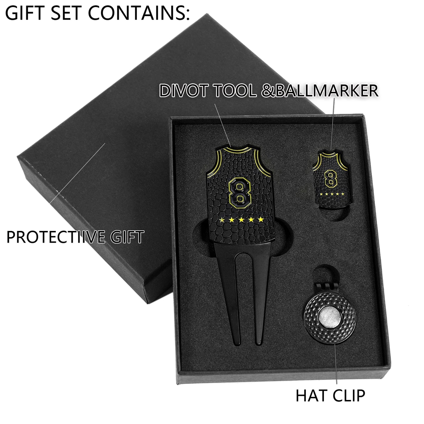 Golf Ball Marker Putting Green Pitch Fork Groove Cleaner