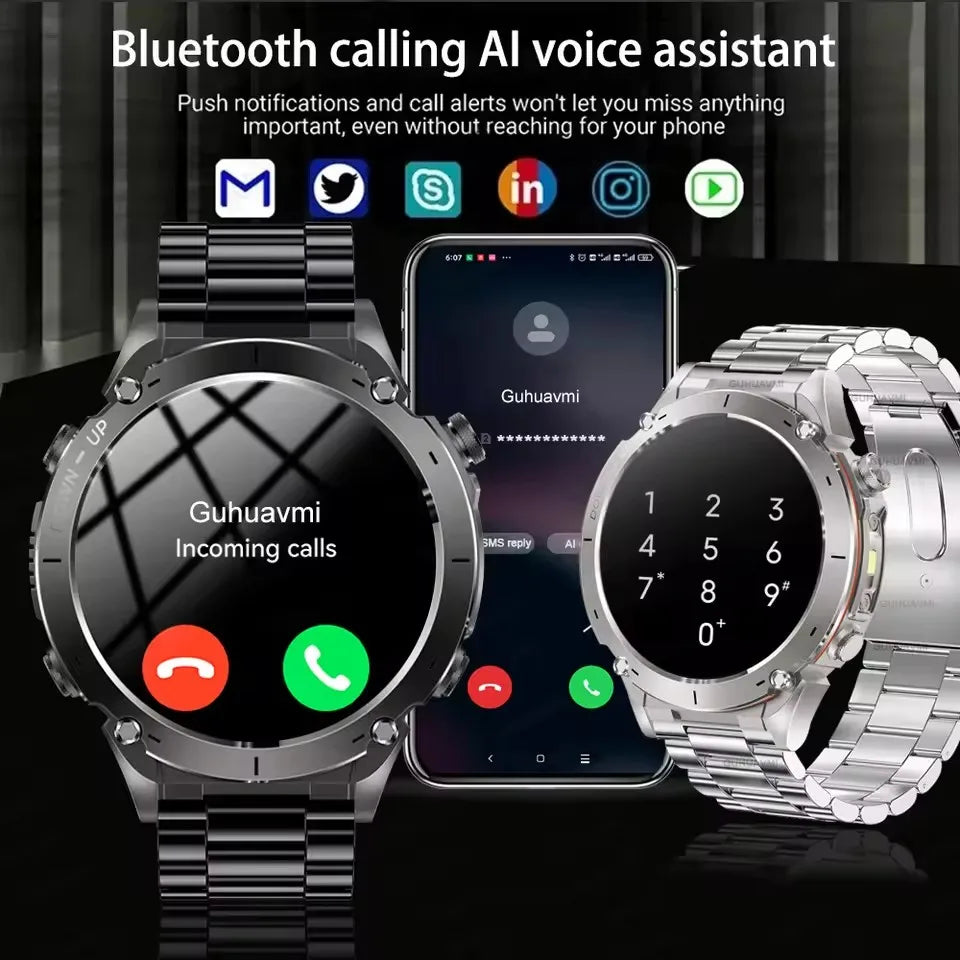 2025 New For Xiaomi IOS Ultra GPS Smart Watch 10ATM Waterproof Built-in Dual-band GNSS Compass Military Sport Men SWIM Bracelet (Sports Watch)