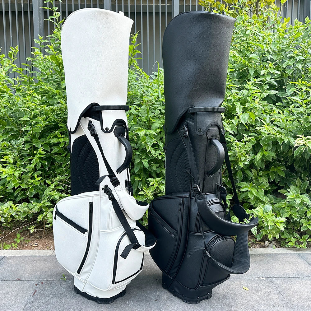 Waterproof Golf Bag Tag PU Leather Lightweight