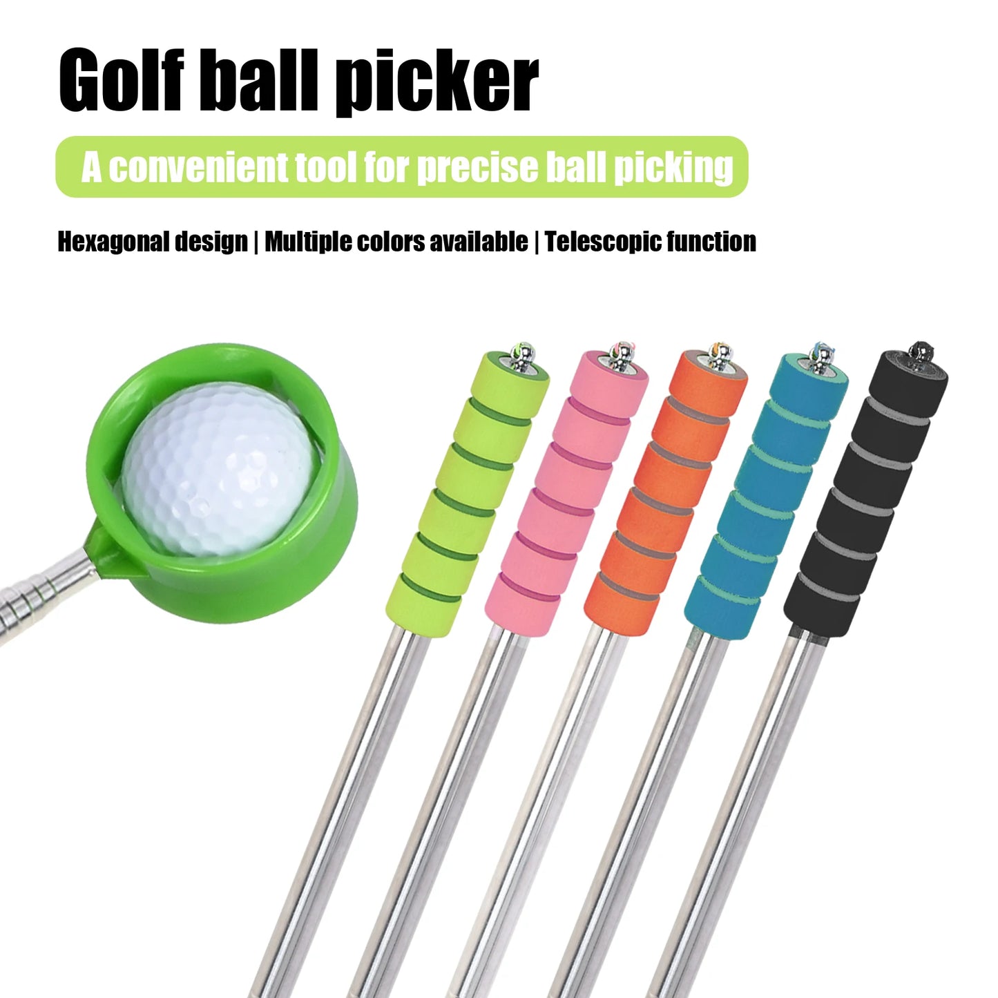 Retractable Golf Ball Retriever