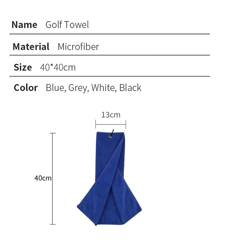 Microfiber Golf Towel 40X40cm