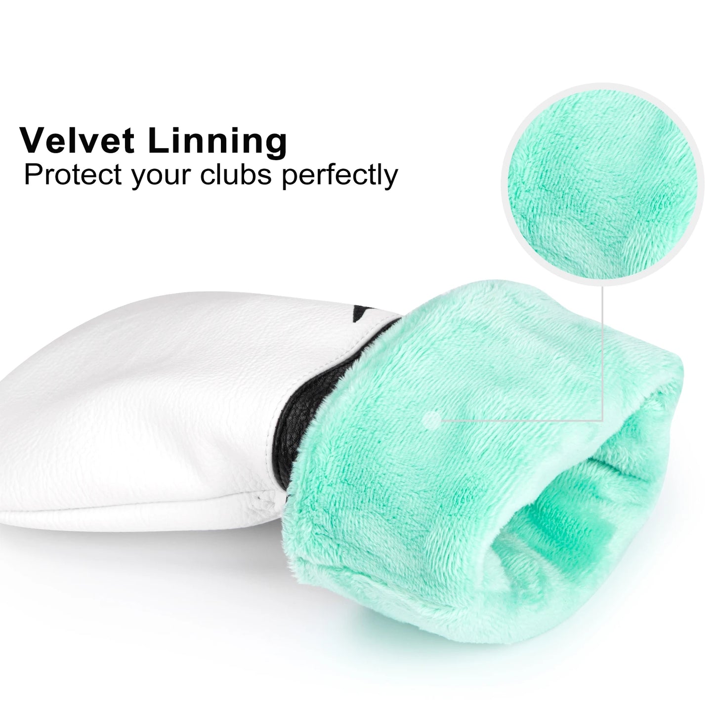 Premium Leather Birdie Golf Head Cover