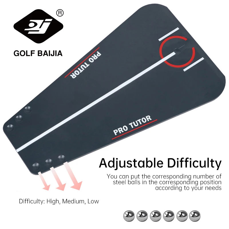 Golf tutor putting mirror