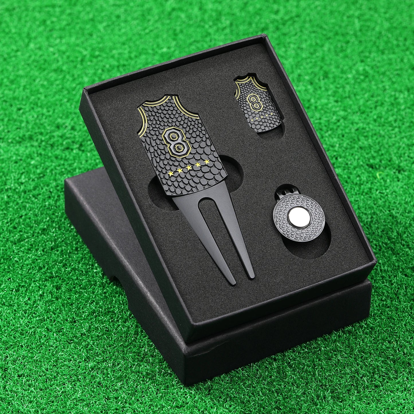Golf Ball Marker Putting Green Pitch Fork Groove Cleaner