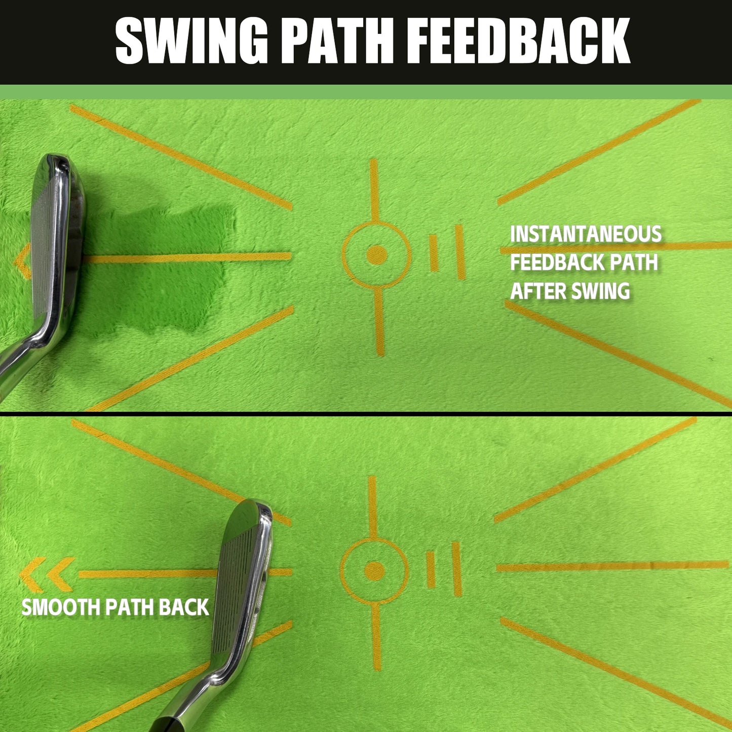Golf Swing Path Hitting Mat