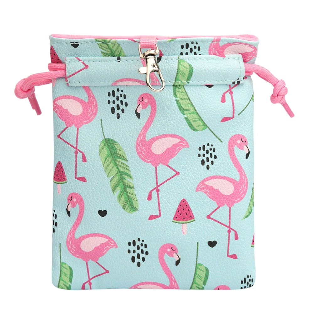 Faux Leather Various Pattern Printed Golf Valuables Bag