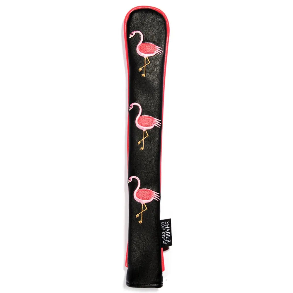 Golf Alignment Stick Cover PU Leather Hold 2 Sticks Headcover Golfer Men