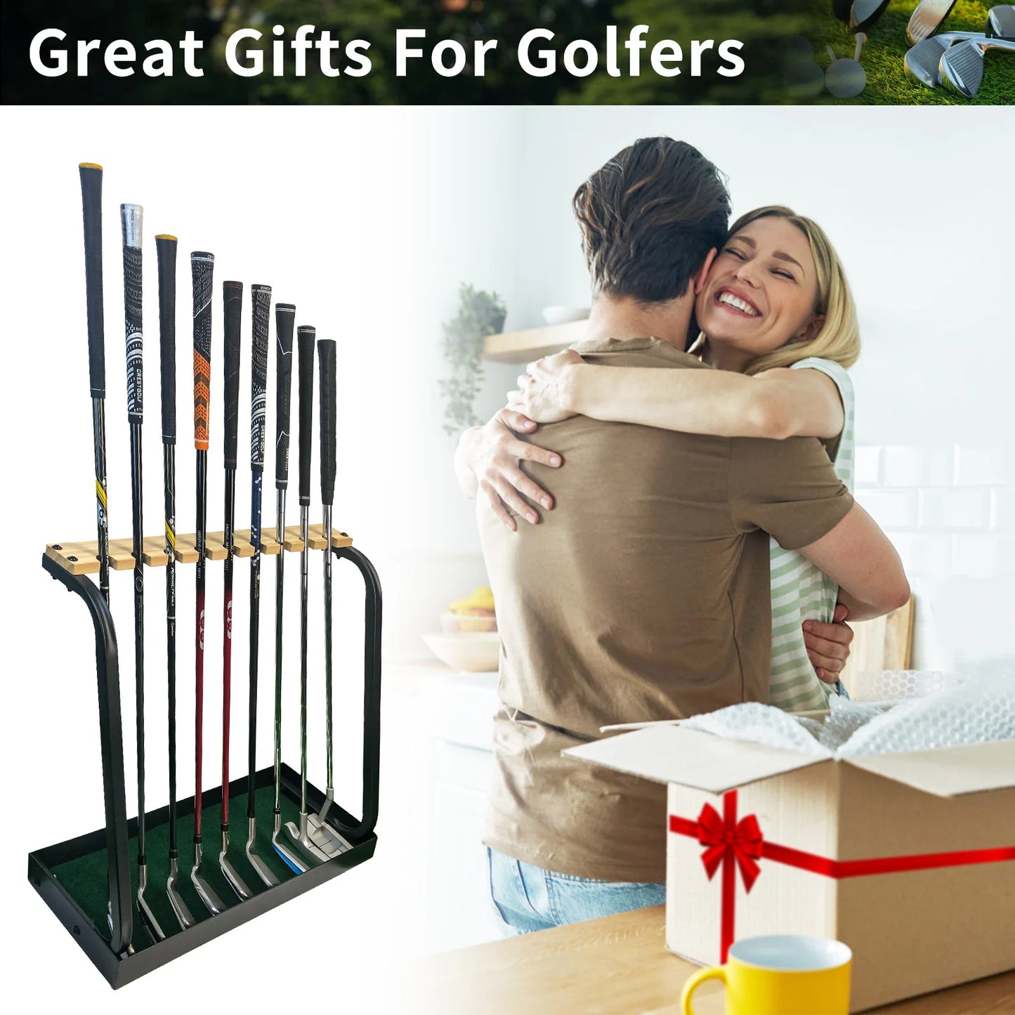 Wooden Golf Club Rack