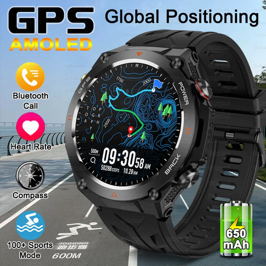 HUAWEI Sports Smart Bracelet Men Watch 1.85 AMOLED Screen GPS Compass Altimeter Waterproof Bluetooth (Sports watch)