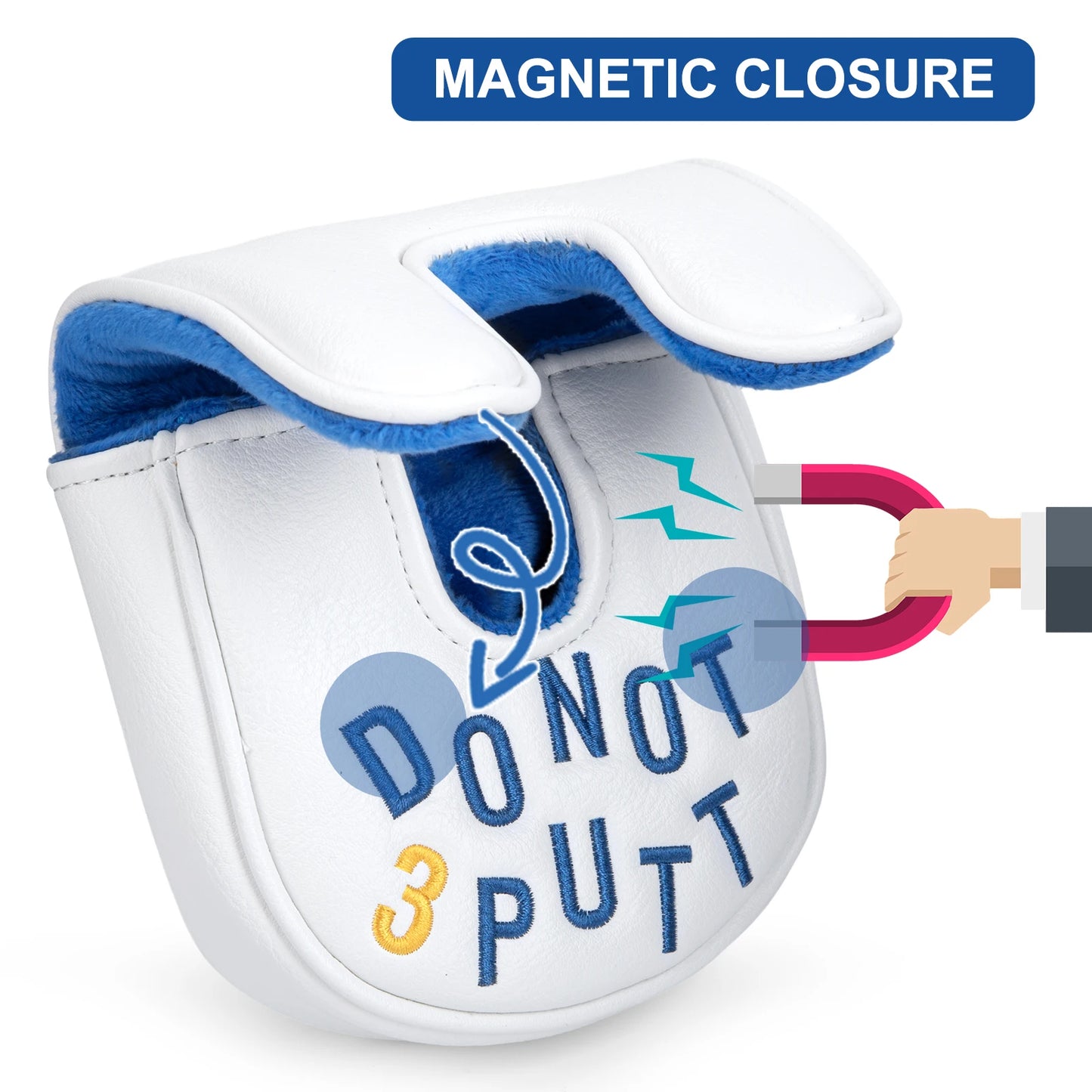 Golf Mallet Putter Cover Headcover