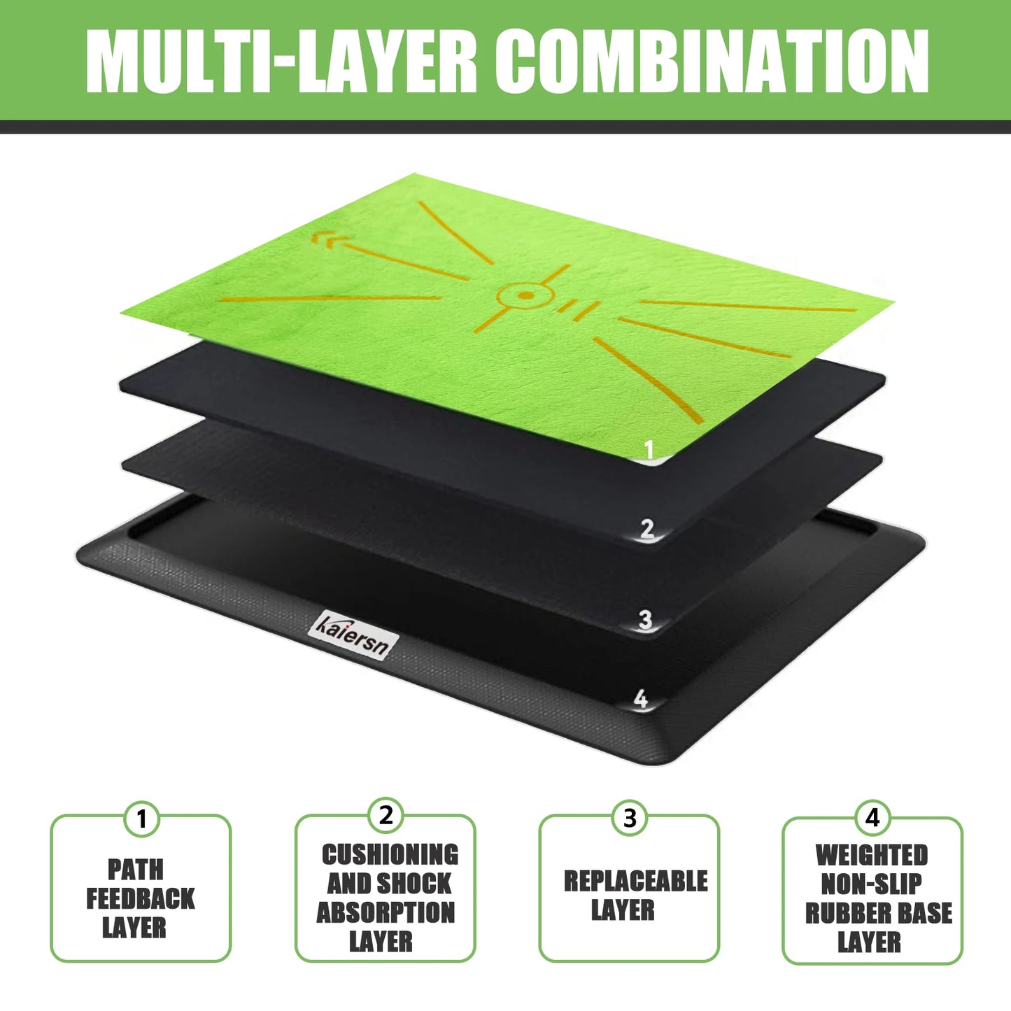 Golf Swing Path Hitting Mat