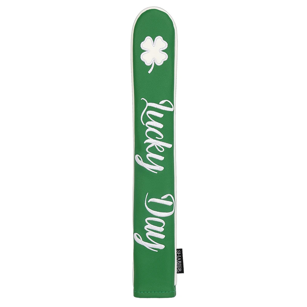 Golf Alignment Stick Cover PU Leather Hold 2 Sticks Headcover Golfer Men