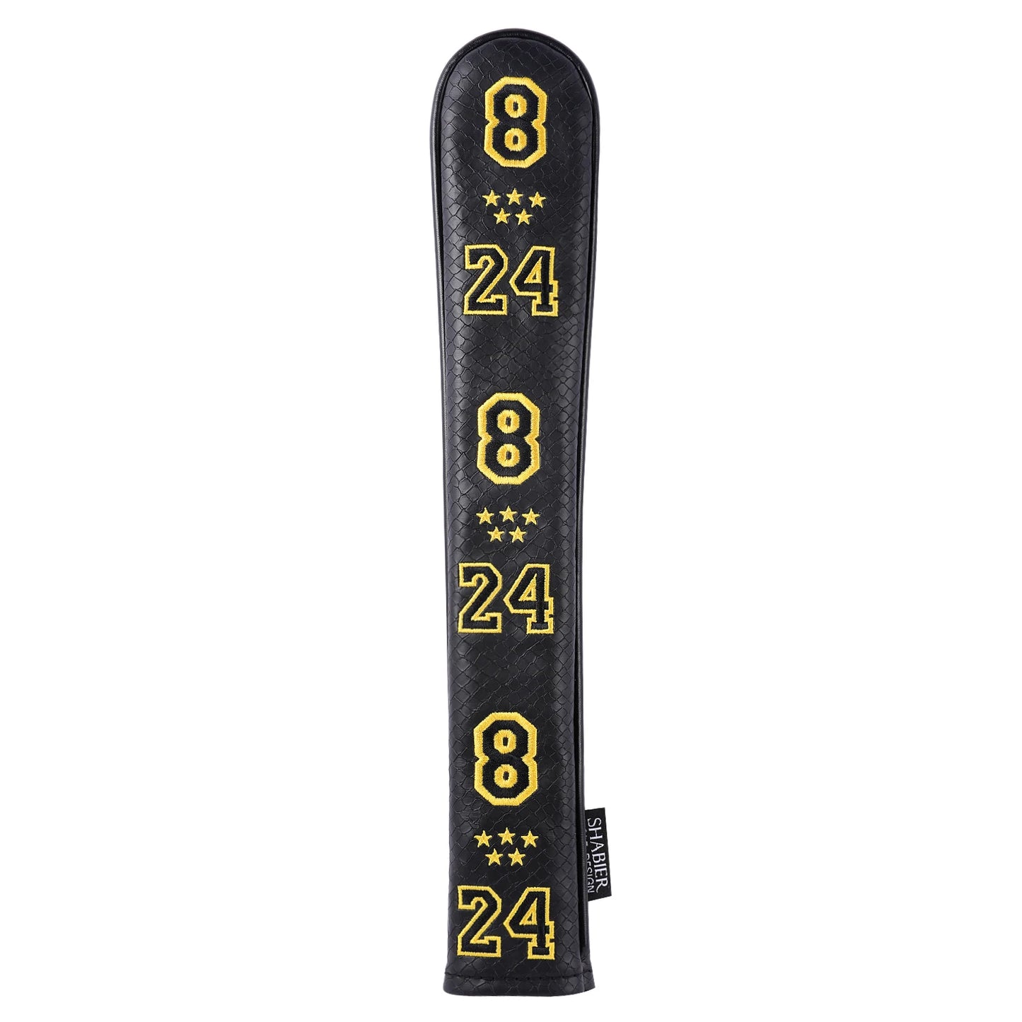 Golf Alignment Stick Cover PU Leather Hold 2 Sticks Headcover Golfer Men