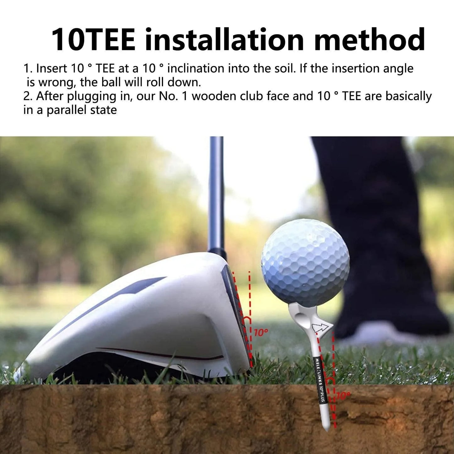 10PCS Professional Golf Tees