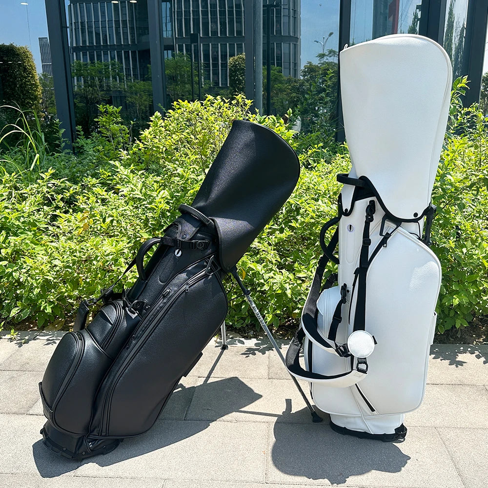 Waterproof Golf Bag Tag PU Leather Lightweight
