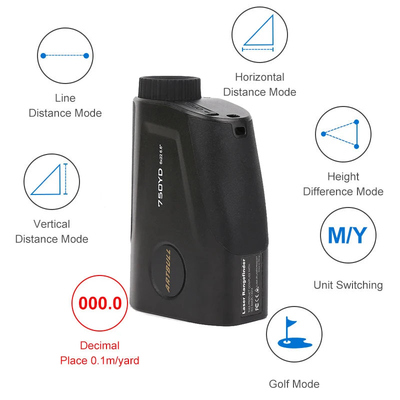 Golf Laser Rangefinder 750 yard