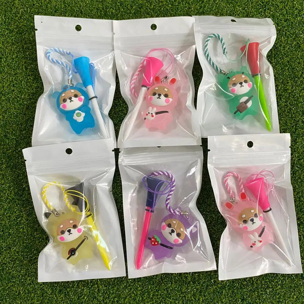 Golf Rubber Tees With Flashing Light