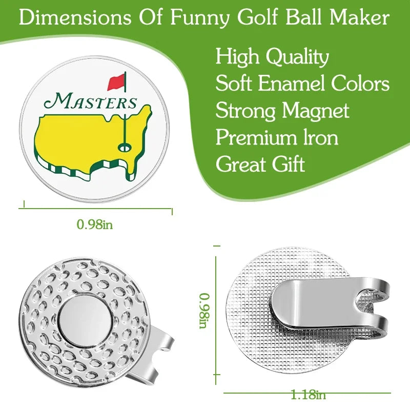 Golf Hat Clip Ball Marker