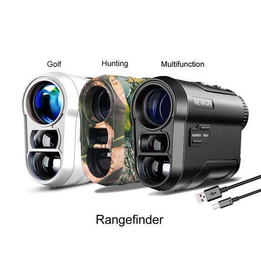REVASRI Golf Laser Rangefinder 600M / 1000M Camouflage Hunting Monocular