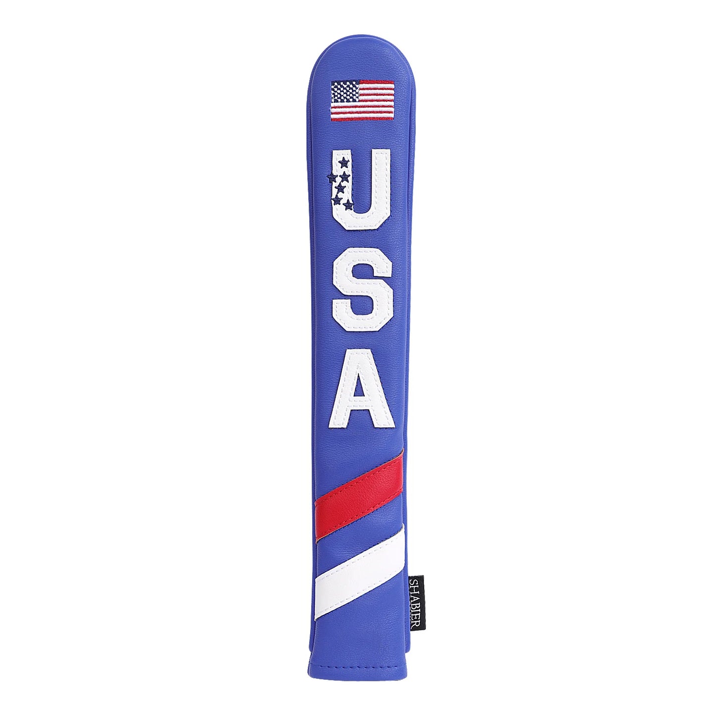 Golf Alignment Stick Cover PU Leather Hold 2 Sticks Headcover Golfer Men