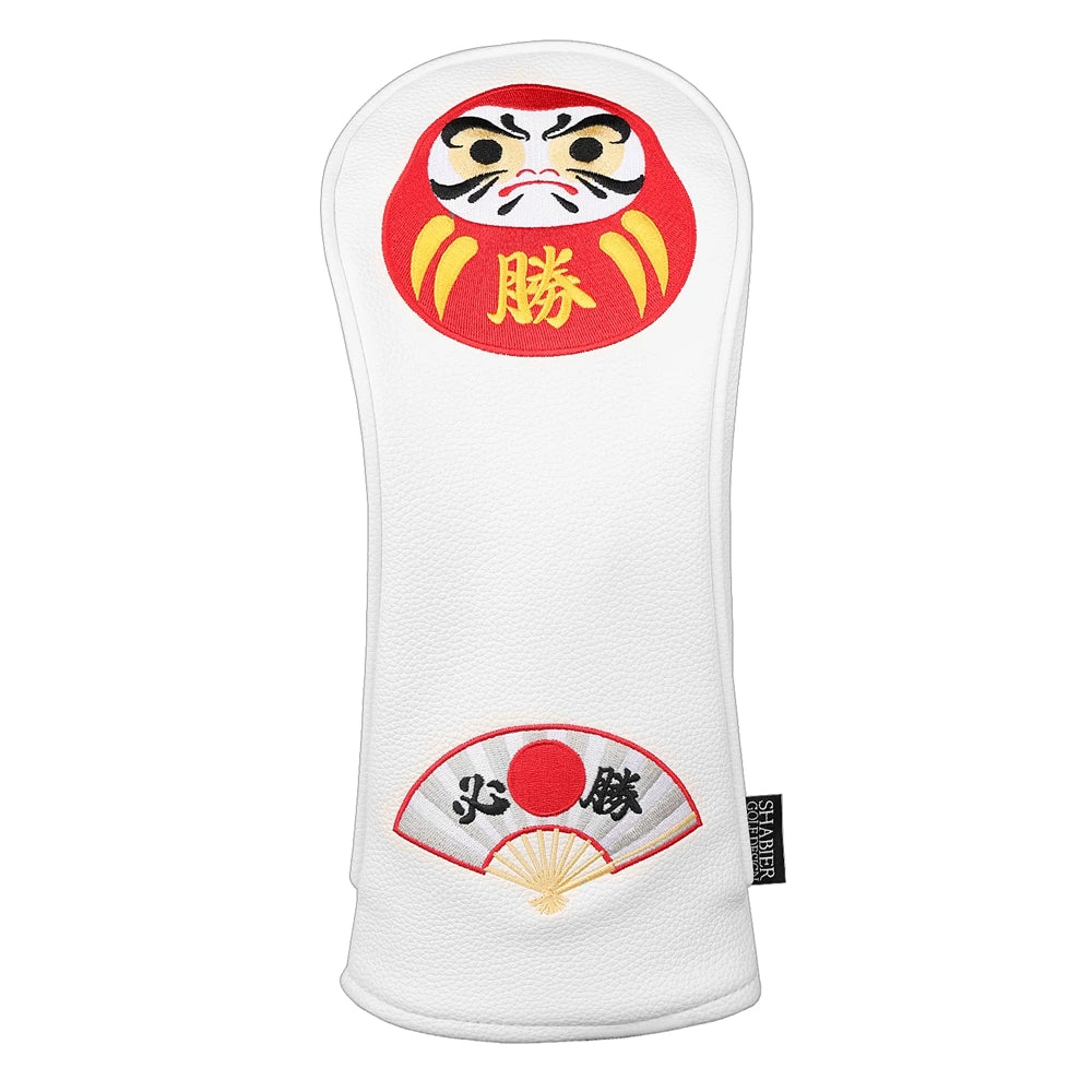 PU Leather Japan SEVEN GODs  Full Embroidery Golf Headcover Golf Driver Wood UT Hybrid  Head Covers