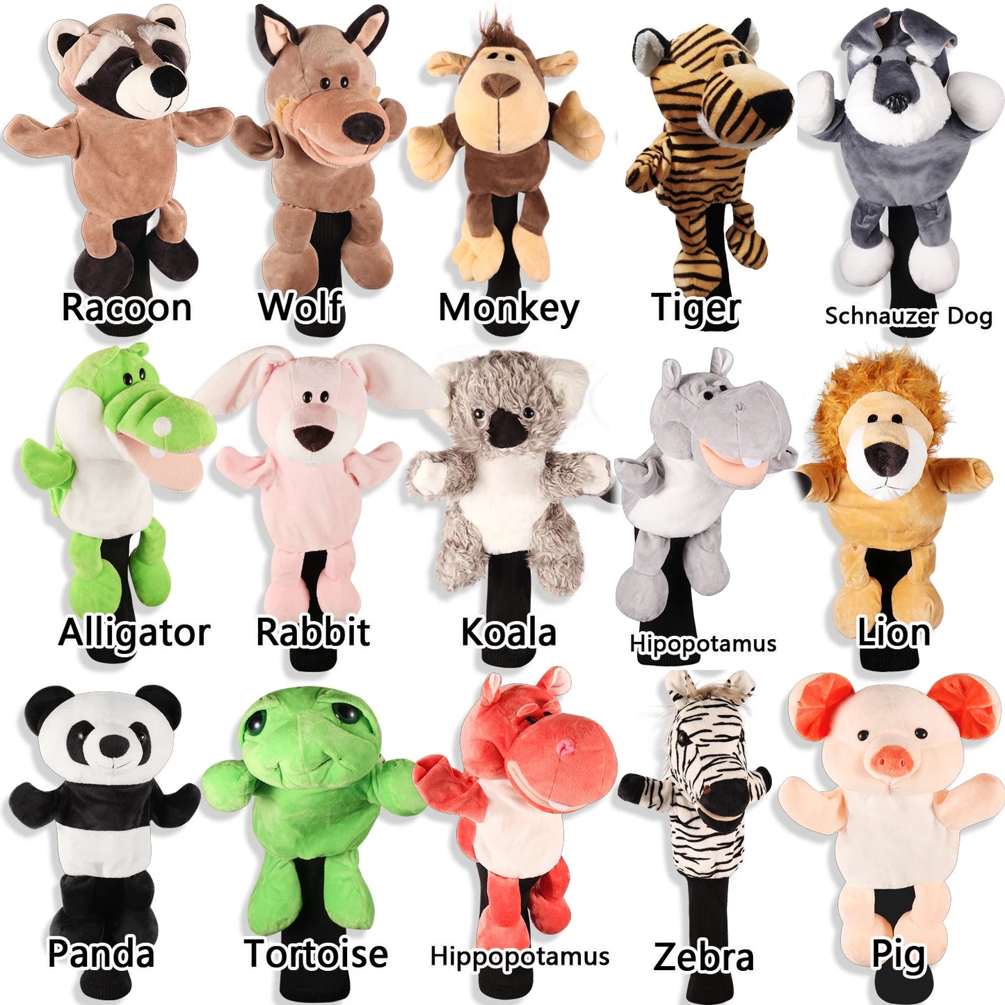 Plush Animal Stockings Driver Head Cover