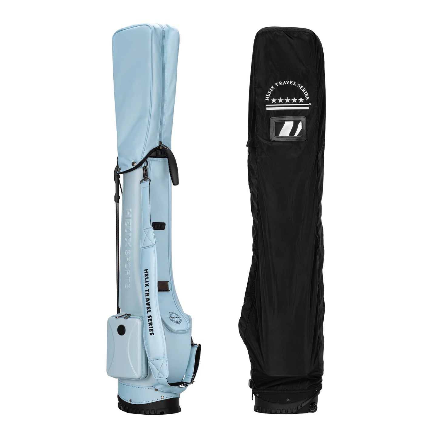 Golf Stand Bag with Silent-Rolling Wheels