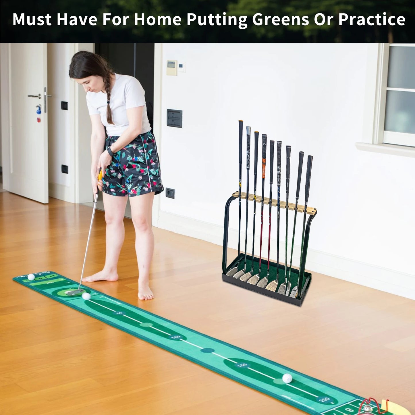 Wooden Golf Club Rack