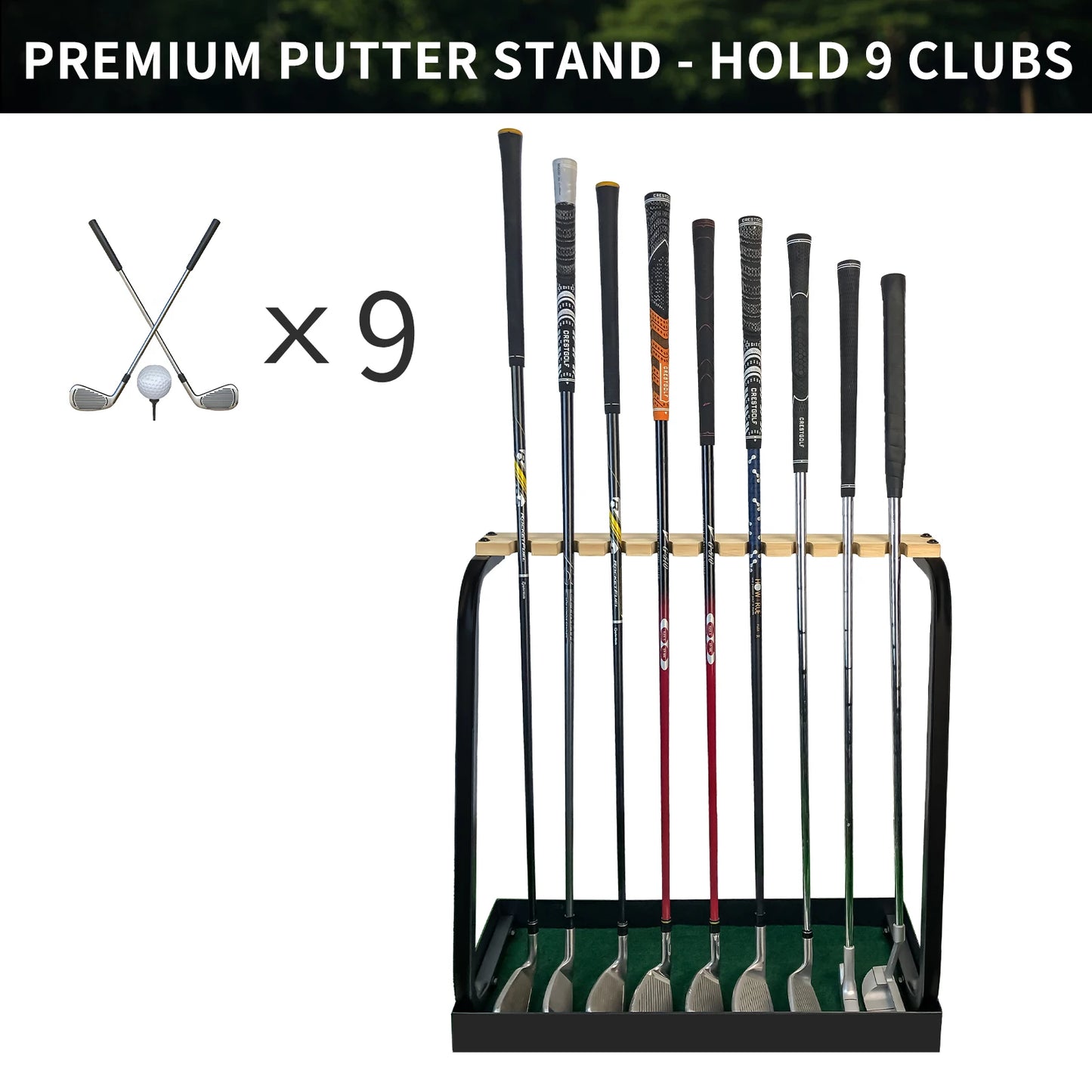 Wooden Golf Club Rack
