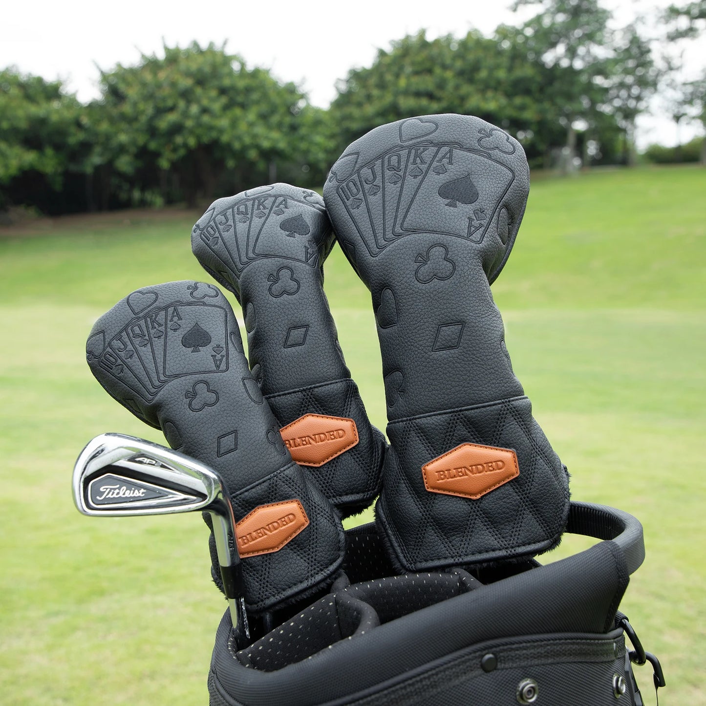 Black Lucky Poker Golf Club Covers